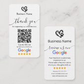 Dog Grooming Google Review Request Kaart QR-code Visitekaartje (Voorkant / Achterkant)