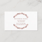 Dog grooming in de vorm van een cirkelgoud van roo visitekaartje (Achterkant)