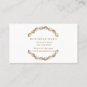 Dog grooming in de vorm van een goudcirkel visitekaartje (Achterkant)