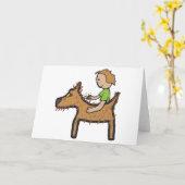 Dog Grooming Kaart (Gele Bloem)