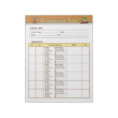 Dog Grooming Log Notitieblok (Linkerzijde)