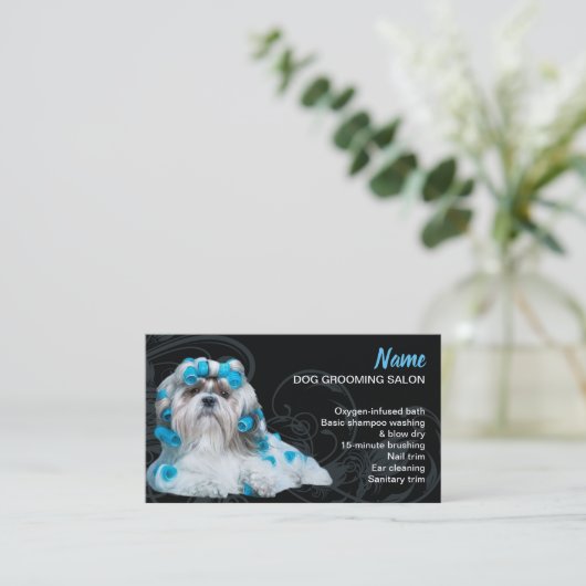 Dog grooming Loyaliteit Korting Visitekaartje (Staand voorkant)