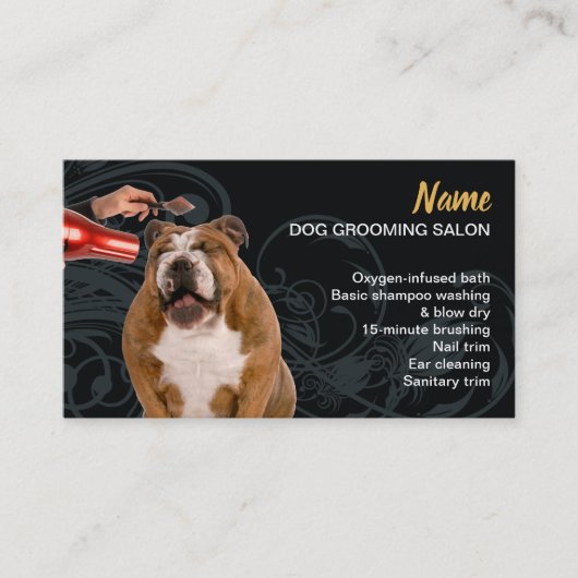 Dog grooming Loyaliteit Korting Visitekaartje (Voorkant)