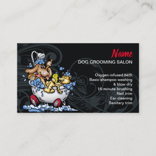 Dog grooming Loyalty Discount Visitekaartje (Voorkant)