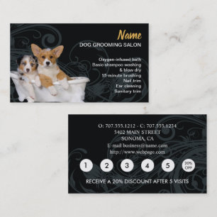 Dog grooming Loyalty Discount Visitekaartje