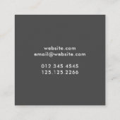 Dog Grooming Modern Simple Typography Afghan Hound Vierkante Visitekaartje (Achterkant)