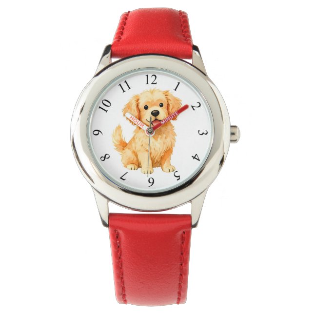 Dog Grooming Personalized Luxury Modern Collection Horloge (Voorkant)