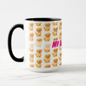 Dog Grooming Personalized Luxury Modern Collection Mok (Links)