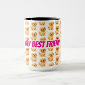 Dog Grooming Personalized Luxury Modern Collection Mok (Midden)