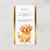 Dog Grooming Personalized Luxury Modern Collection Visitekaartje (Voorkant)