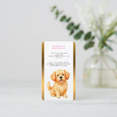 Dog Grooming Personalized Luxury Modern Collection Visitekaartje (Staand voorkant)