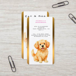 Dog Grooming Personalized Luxury Modern Collection Visitekaartje