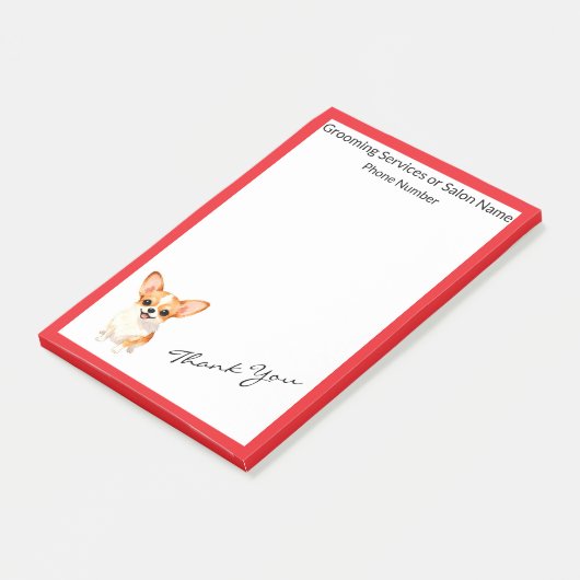 Dog Grooming Personalized Luxury Trendy Collection Post-it® Notes (Schuin)