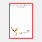 Dog Grooming Personalized Luxury Trendy Collection Post-it® Notes (Voorkant)