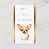 Dog Grooming Personalized Luxury Trendy Collection Visitekaartje (Voorkant)