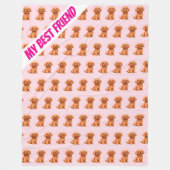 Dog Grooming Personalized Modern Collection Fleece Deken (Voorkant)