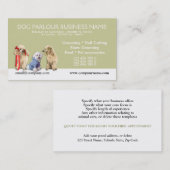 Dog grooming pet care PERSONALIZE Afsprakenkaartje (Voorkant / Achterkant)