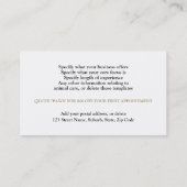 Dog grooming pet care PERSONALIZE Afsprakenkaartje (Achterkant)