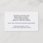 Dog grooming pet care PERSONALIZE Kortingskaartje (Achterkant)