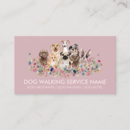 Dog Grooming Pet Service Cute Visitekaartje