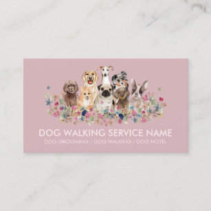 Dog Grooming Pet Service Cute Visitekaartje