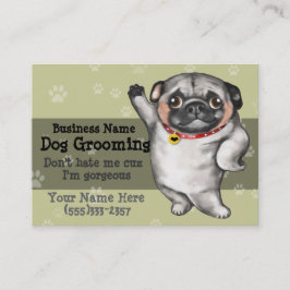 Dog Grooming Promotionele Marketing sjabloon Visitekaartje