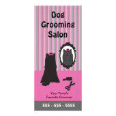 Dog Grooming Rack Kaart -  (2 zijkanten) (Voorkant)