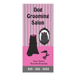 Dog Grooming Rack Kaart -  (2 zijkanten)