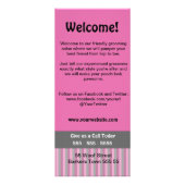 Dog Grooming Rack Kaart -  (2 zijkanten) (Achterkant)