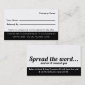 Dog Grooming Reference Visitekaartje Aanbevelingskaartje (Voorkant / Achterkant)