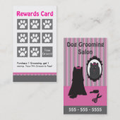 Dog Grooming Rewards Kaart -  Klantenkaartje (Voorkant / Achterkant)