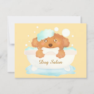 Dog Grooming Salon Briefkaart