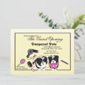 Dog Grooming Salon Grand Opening Kaart (Staand voorkant)