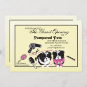 Dog Grooming Salon Grand Opening Kaart (Voorkant / Achterkant)