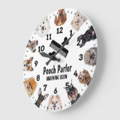 Dog Grooming Salon-Pet Groomer-Personalized Clock Grote Klok (Hoek)