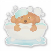Dog Grooming Salon Sticker (Voorkant)
