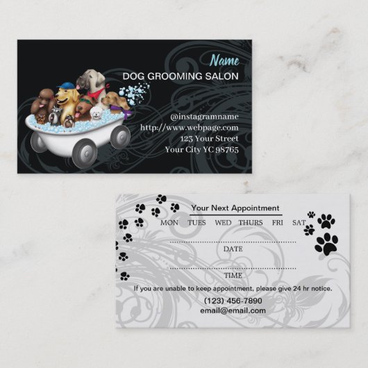Dog grooming Salon Visitekaartje (Voorkant / Achterkant)