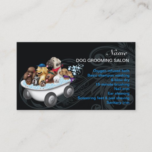 Dog grooming Salon Visitekaartje (Voorkant)