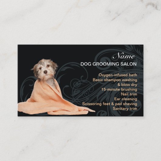 Dog grooming Salon Visitekaartje (Voorkant)