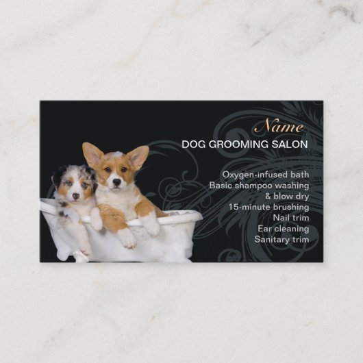 Dog grooming Salon Visitekaartje (Voorkant)