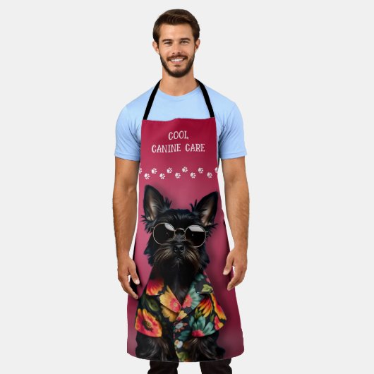 Dog Grooming Schort (Gedragen)