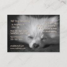 Dog Grooming Service-visitekaartje sjabloon