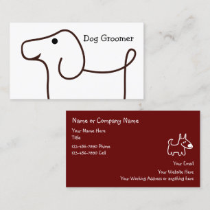 Dog Grooming Service Visitekaartjes