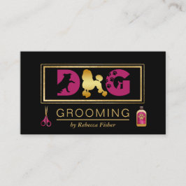 Dog Grooming Services Black Roze Visitekaartje