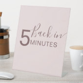 Dog Grooming Sign Terug in 5 minuten Reclamebord Met Voetstuk (Insitu)