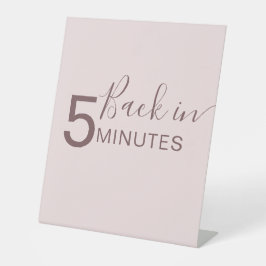 Dog Grooming Sign Terug in 5 minuten Reclamebord Met Voetstuk
