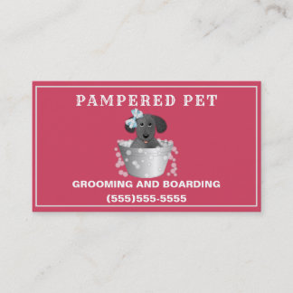 Dog Grooming Spa Afspraak Visitekaartje Afsprakenkaartje