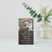 Dog Grooming Spa Business Card Visitekaartje (Staand voorkant)