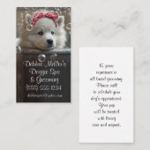 Dog Grooming Spa Business Card Visitekaartje (Voorkant / Achterkant)