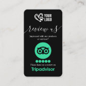 Dog Grooming TripAdvisor Review Vraag QR-code aan Visitekaartje (Voorkant)